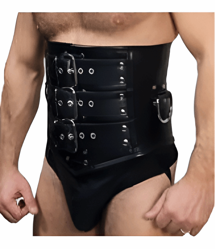 Handcrafted High-Quality Authentic Leather Attractive Steel-Boned Corset - OFF PATT